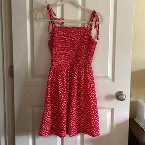 Floral Red Cami Dress